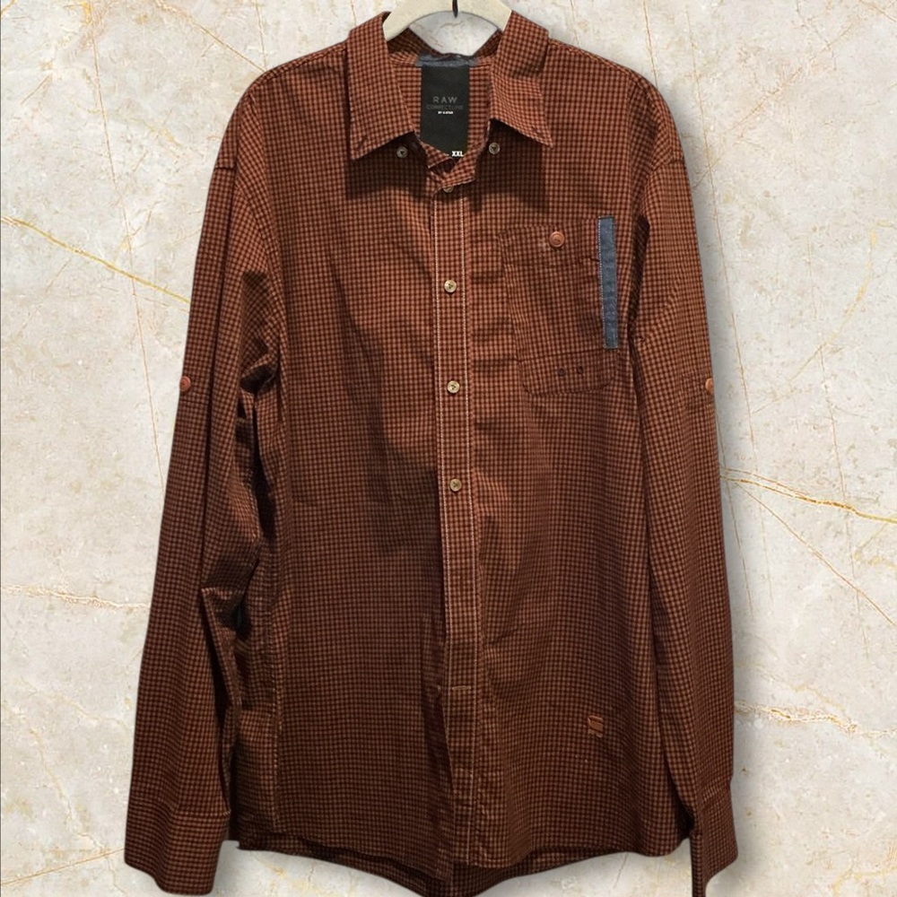 RAW CORECT LINE BY G STAR Men’s Button Down, LongSleeve